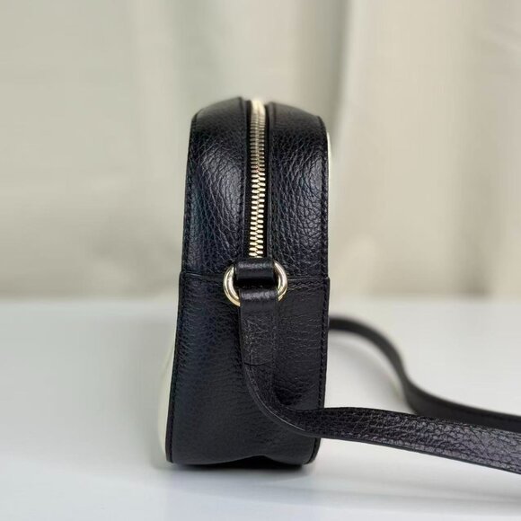 Gucci Soho Crossbody Bag White & Black Bi Color Shoulder Bag - Picture 2 of 9